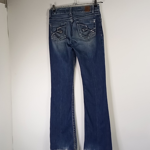 BKE Denim Culture Distressed Faded Bootcut Blue Jeans Size 29×35 - Picture 10 of 16